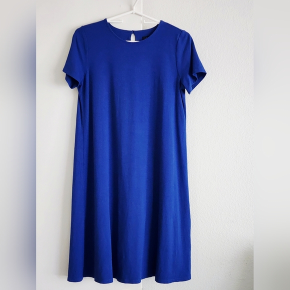 J. Jill Dresses & Skirts - J Jill | Wearever Jersey Knit Dress | Pleated Back A-Line | Royal Blue | XS